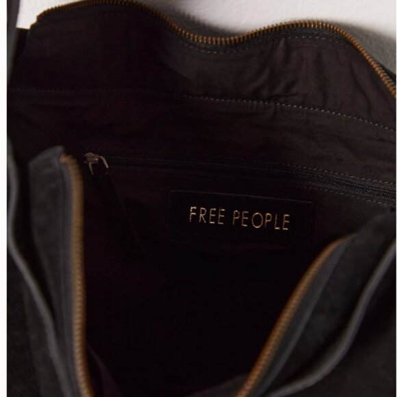 Free People Eva Eyelet Sling Suede Bag - NWT - Factory Sealed - Picture 4 of 7